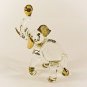 Hand Blown Glass Elephant Gilt 2 Art Glass Animal Figurines Thai Gifts