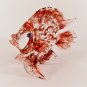 Hand Blown Colored Glass Red Fish Art Glass Animal Figurines Thai Gifts