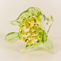 Hand Blown Colored Glass Green-Yellow Fish Art Glass Animal Figurines Thai Gifts