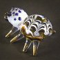 Hand Blown Glass Yellow Spider Gilt #2 Art Glass Animal Figurines Thai Gifts