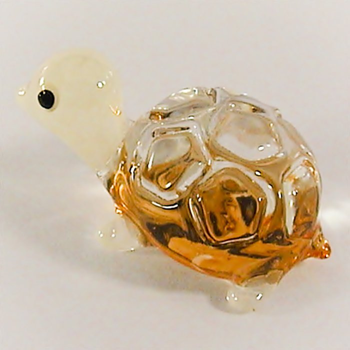 hand blown glass turtle