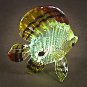 Hand Blown Glass Blue Fish Art Glass Figurines Animals Thai Gifts