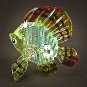 Hand Blown Glass Blue Fish Art Glass Figurines Animals Thai Gifts