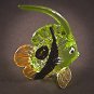 Hand Blown Glass Green Fish Art Glass Figurines Animals Thai Gifts