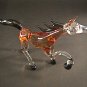Hand Blown Glass Scarlet Horse Art Glass Figurines Animals Thai Gifts