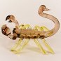 Hand Blown Glass Violet Scorpion Art Glass Figurines Animals Thai Gifts