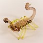 Hand Blown Glass Violet Scorpion Art Glass Figurines Animals Thai Gifts