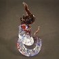 Hand Blown Glass Red Serpent (Snake) Art Glass Figurines Animals Thai Gifts