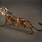 Hand Blown Glass Brown Tiger Art Glass Figurines Animals Thai Gifts
