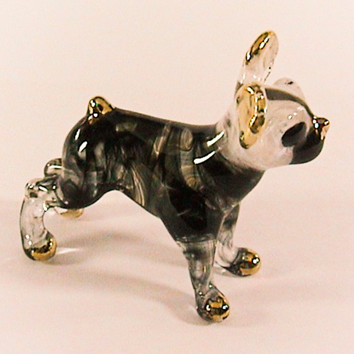 blown glass dog figurines