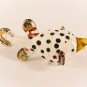 Hand Blown Glass Puffer Fish Black dot Art Glass Animal Figurines Thai Gifts