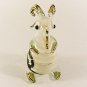 Hand Blown Glass White-Green Goat Gilt Art Glass Animal Figurines Thai Gifts