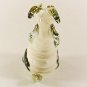 Hand Blown Glass White-Green Goat Gilt Art Glass Animal Figurines Thai Gifts
