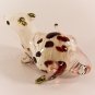 Hand Blown Glass Red Mouse Gilt Art Glass Figurines Animals Thai Gifts
