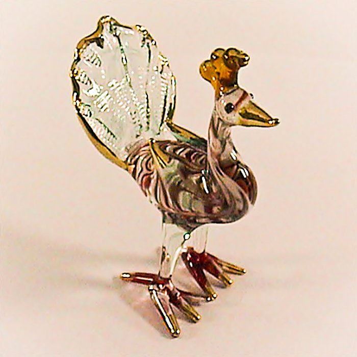 blown glass animal ornaments