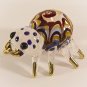 Hand Blown Glass Yellow Spider Gilt Miniature Glass Animal Figurines Thai Gifts
