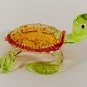 Hand Blown Glass Green Turtle Art Glass Figurines Animals Thai Gifts