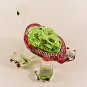 Hand Blown Glass Green Turtle #2 Art Glass Figurines Animals Thai Gifts