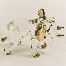 Hand Blown Glass Elephant Gilt #3 Art Glass Animal Figurines Thai Gifts