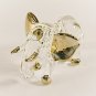 Hand Blown Glass Elephant Gilt #3 Art Glass Animal Figurines Thai Gifts