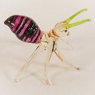 Hand Blown Glass Red Ant Art Glass Animal Figurines Thai Gifts