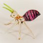 Hand Blown Glass Red Ant Art Glass Animal Figurines Thai Gifts