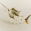Hand Blown Glass Fish Gilt Art Glass Animal Figurines Thai Gifts