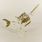 Hand Blown Glass Fish Gilt Art Glass Animal Figurines Thai Gifts