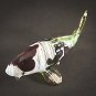 Hand Blown Glass Red-Green Carp (Koi) Fish Gilt #2