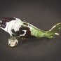 Hand Blown Glass Red-Green Carp (Koi) Fish Gilt #2