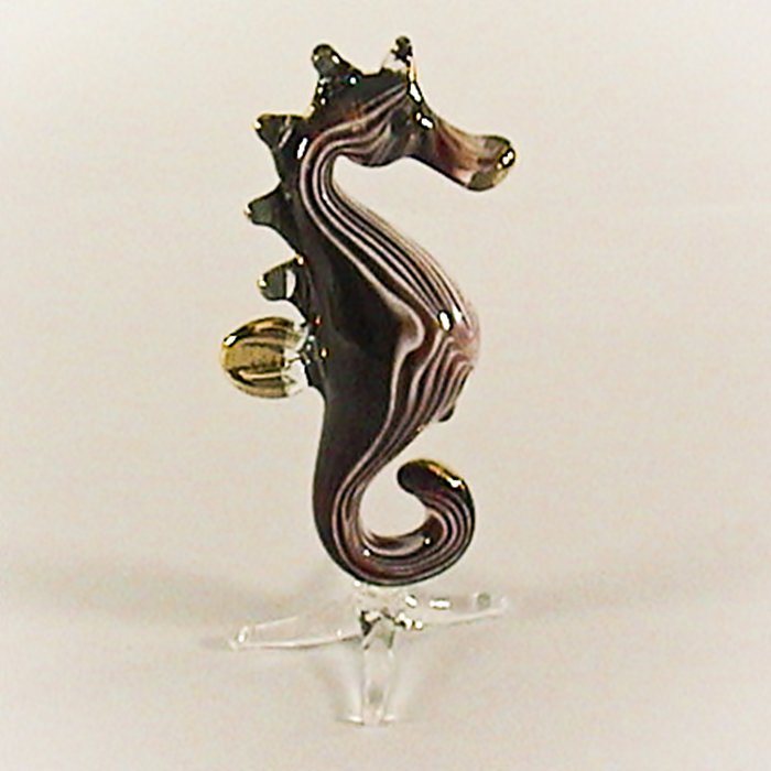 blown glass seahorse