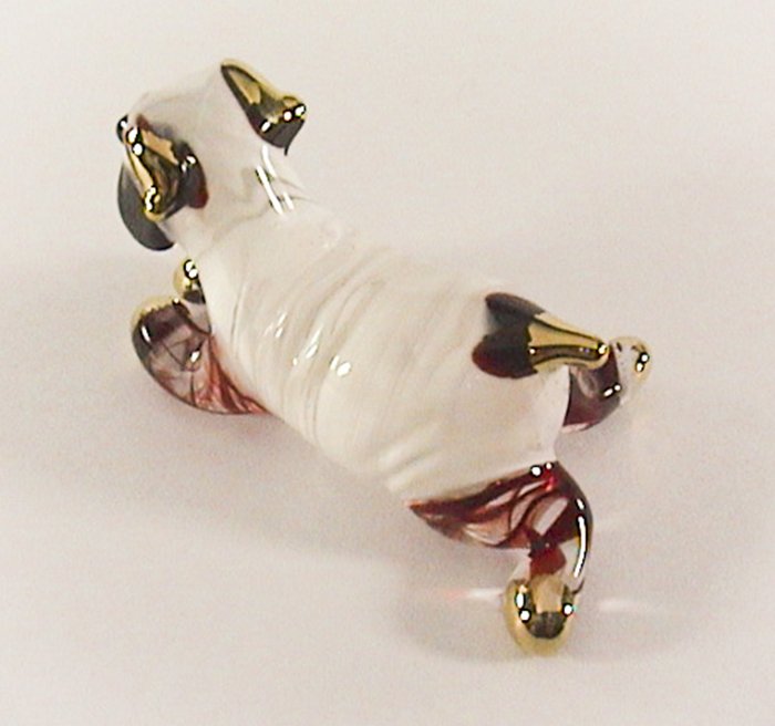 glass bulldog figurine