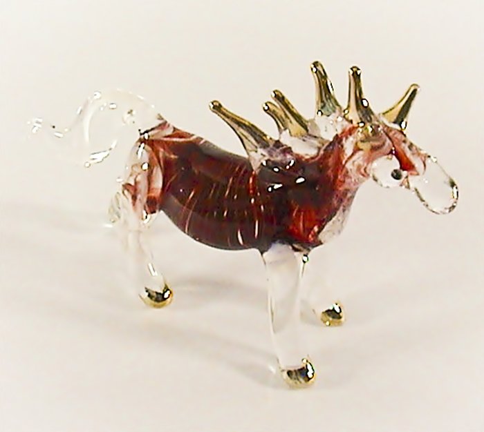 blown glass horse