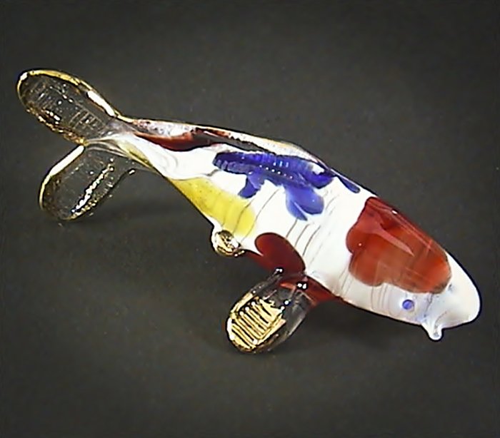 blown glass koi fish