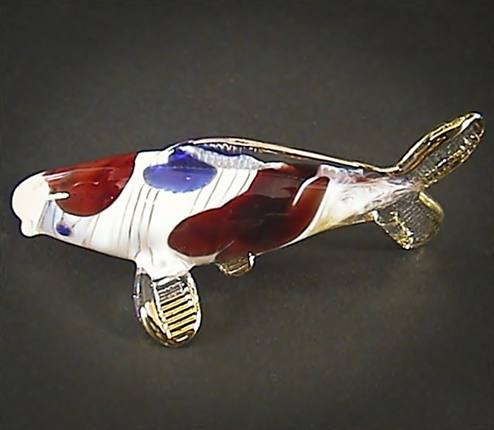 blown glass koi fish