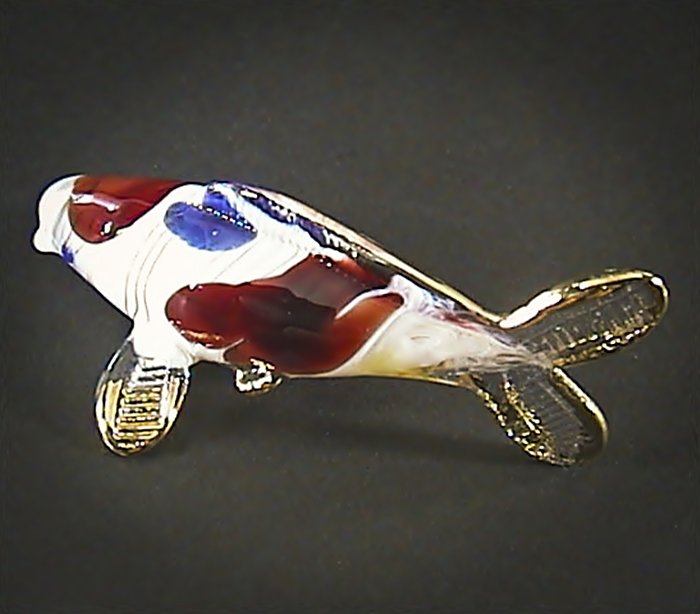 blown glass koi fish