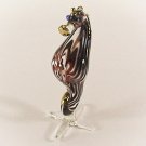 Hand Blown Glass Red Seahorse Gilt #2 Art Glass Animal Figurines Thai Gifts
