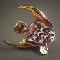 Hand Blown Glass NS-Red Fish Gilt Art Glass Animal Figurines Thai Gifts