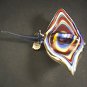 Hand Blown Glass Colorful Ray Fish Gilt #6 (a straight tail) Art Glass Animal Figurines Thai Gifts
