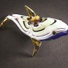 Hand Blown Glass Green-Red-Blue Dolphin Gilt Art Glass Animal Figurines Thai Gifts