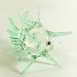 Hand Blown Glass Blue Puffer Fish Art Glass Animal Figurines Thai Gifts