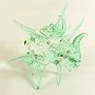 Hand Blown Glass Blue Puffer Fish Art Glass Animal Figurines Thai Gifts