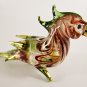 Hand Blown Glass Red-White-Green-Yellow Parrot Bird Gilt Art Glass Animal Figurines Thai Gifts
