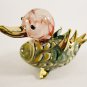 Hand Blown Glass Red-Yellow-Green-White-Black Duck Gilt Art Glass Animal Figurines Thai Gifts