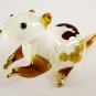 Hand Blown Glass White-Red-Yellow Mouse Gilt Art Glass Animal Figurines Thai Gifts