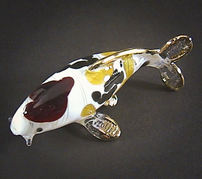 blown glass koi fish