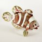 Hand Blown Glass Red Lovely Fish Gilt #2 Art Glass Animal Figurines Thai Gifts