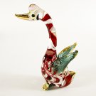Hand Blown Glass Red Swan Gilt Art Glass Animal Figurines Thai Gifts