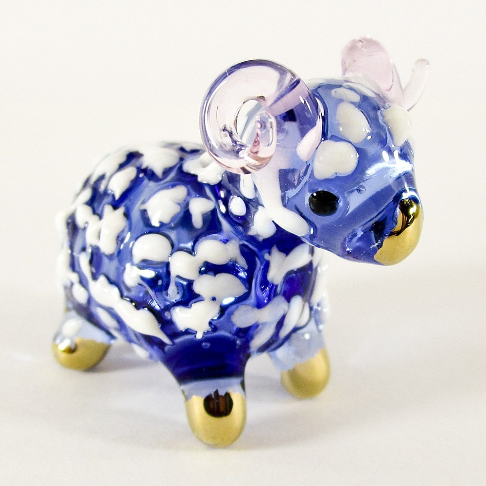 glass sheep figurines