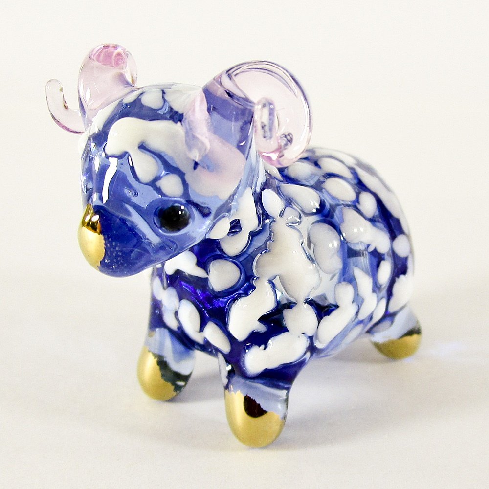 glass sheep figurines